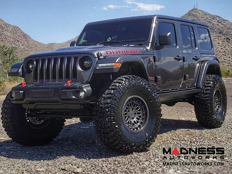 Jeep Wrangler JL Custom Wheels by Black Rhino 17 x 9.5 Fury Matte Gunmetal MADNESS
